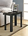 Monarch Specialties Modern Accent Table, Rectangular, Black/Gray Marble 1 thumbnail image