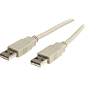 4XEM 10FT USB 2.0 Cable A To A (Beige)