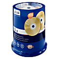 Ativa® CD-R Recordable Media Spindle, 700MB/80 Minutes, Gold, Pack Of 100 1 thumbnail image