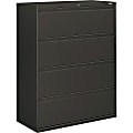 HON® 800 42"W x 19-1/4"D Lateral 4-Drawer File Cabinet With Lock, Charcoal 1 thumbnail image