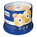 Ativa® DVD+R Recordable Media Spindle, 4.7GB/120 Minutes, Gold, Pack Of 50 1 thumbnail image