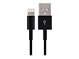 4XEM 6FT 2M Black charging data and sync Cable For Apple iPhone 5 5s 6 6s 6plus 7 7plus - 6FT Black Lightning to USB data sync cable forApple iPad, iPhone, iPod 1 x Lightning Male Proprietary Connector - 1 x Type A Male USB connector