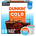 Dunkin' Brew Over Ice Keurig Single Serve K-Cup Pods, 4.14 Oz, 22 Pods Per Pack, Case Of 4 Packs 1 thumbnail image