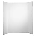 Elmer's® Tri-Fold Corrugated Project Display Boards, 36" x 48", White, Carton Of 25