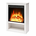 Ameriwood Home Clermont Electric Fireplace Mantel, 30-5/16"H x 22-5/16"W x 9-3/4"D, Ivory Oak