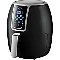 Brentwood 1,400-Watt Electric Digital Air Fryer, 4 qt, 13”H x 10”W x 12”D, Black 1 thumbnail image