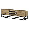 South Shore Mezzy TV Stand For 65" TVs, 17-3/4"H x 59"W x 13-3/4"D, Nordik Oak