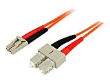 StarTech.com 3m Fiber Optic Cable - Multimode Duplex 50/125 - LSZH Fiber Jumper Cord - LC/SC - Connect fiber network devices  - 50FIBLCSC3 1 thumbnail image