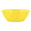 Amscan 10-Quart Plastic Bowls, 5" x 14-1/2", Yellow Sunshine, Set Of 3 Bowls