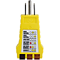 GE 3 - Wire Receptacle Tester - Cable Fault Testing, Mismatched Wiring Testing - Alkaline 1 thumbnail image