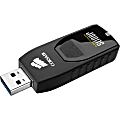 Corsair Flash Voyager Slider USB 3.0 256GB USB Drive - 256 GB - USB 3.0 - Black - 5 Year Warranty