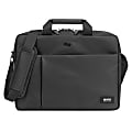 Solo® Lead Slim Briefcase With 15.6" Laptop Pocket, Black