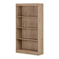 South Shore Axess 4-Shelf Bookcase, Rustic Oak