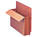 Pendaflex® Fiber Stock Heavy-Duty Expanding Pocket Folders, 3 1/2" Expansion, Letter Size, 30% Recycled, Red, Box Of 10 Folders 1 thumbnail image