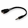 AddOn 5 Pack 8in 3.5mm Audio Splitter Cable - Audio splitter - mini-phone stereo 3.5 mm male to min - HSMFF5PK 1 thumbnail image