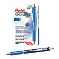 Pentel® EnerGel™ RTX Retractable Liquid Gel Pens, Fine Point, 0.5 mm, 54% Recycled, Blue, Pack Of 12 Pens