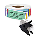 Personalized Custom Printed, Return Roll Address Labels, Assorted Designs, 2-1/2" x 3/4", Roll Of 250