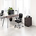WorkPro® Motiva 72"W Modern Office Desk With 3-Drawer Rolling File Cabinet, Storm Gray, Standard Delivery 1 thumbnail image
