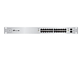 Ubiquiti UniFi Switch US-24-250W - Switch - managed - 24 x 10/100/1000 (PoE+) + 2 x Gigabit SFP - rack-mountable - PoE+ 1 thumbnail image