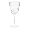 Amscan Plastic Crystal Wine Glasses, 8 Oz, Clear, 8 Glasses Per Pack, Case Of 2 Packs 1 thumbnail image