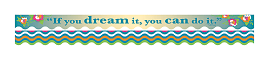 Barker Creek Double-Sided Straight-Edge Border Strips, 3" x 35", You Can, Pack Of 12 1 thumbnail image