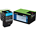 Lexmark™ 80C1SC0 Cyan Return Program Toner Cartridge 1 thumbnail image