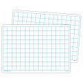 Teacher Created Resources® Non-Magnetic Double-Sided Math Grid Dry-Erase Boards, 11-3/4" x 8-1/4", White, Pack Of 10 Boards 1 thumbnail image