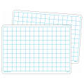 Teacher Created Resources® Non-Magnetic Double-Sided Math Grid Dry-Erase Boards, 11-3/4" x 8-1/4", White, Pack Of 10 Boards