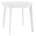 Eurostyle Atle Dining Table, 30-1/8"H x 35-4/5"W x 35-4/5"D, White