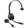 Jabra Engage 55 Headset - Mono - USB Type A - Wireless - DECT - 492.1 ft - On-ear - Monaural - Noise Cancelling Microphone - Black