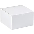 Partners Brand Gift Boxes, 12"L x 12"W x 9"H, 100% Recycled, White, Case Of 50