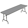Iceberg IndestrucTable TOO™ 1200-Series Folding Table, 30"W x 96"D, Charcoal