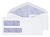 Office Depot® Brand #9 Security Envelopes, Double Window, Gummed Seal, White, Box Of 500