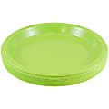 JAM PAPER Round Plastic Party Plates, Small, 7 inch, Lime Green, 20/Pack  1 thumbnail image
