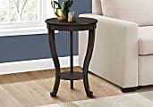 Monarch Specialties Marli Round Accent Table, 26-1/4”H x 18”W x 18”D, Brown 1 thumbnail image