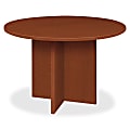 basyx® by HON BL-Series Round Conference Table With X-Base, Medium Cherry
