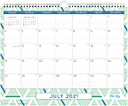 Blue Sky™ Monthly Wall Calendar, 12" x 15", Croix, July 2021 To June 2022, 127058