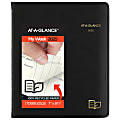 2025 AT-A-GLANCE® Recycled Weekly/Monthly Appointment Book Planner, 7" x 8-3/4", 100% Recycled, Black, January To December, 70951G0525