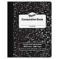 Pacon Composition Book, 9-13/16" x 7-1/2", College Rule, 100 Sheets, Black Marble 1 thumbnail image