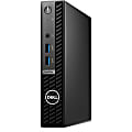 Dell OptiPlex 7000 7010 Desktop PC, Intel Core i5, 8GB Memory, 256GB Solid State Drive, Windows 11 Pro, Micro PC Form Factor, No Optical Drive, Wireless LAN, Total Number of USB Ports: 6, Number of DisplayPort Outputs