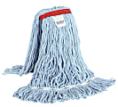 Globe Commercial Products Synthetic Wet Mop Refill, 20 Oz, Blue
