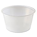 Fabri-Kal® Portion Cups, 4 Oz, Clear, 125 Cups Per Sleeve, Carton Of 20 Sleeves, Uses Lid FABXL345PC (Sold Separately)