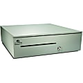 apg Heavy-Duty 16" Point of Sale Cash Drawer | T320-CW1616 | MultiPRO 320 Interface 24V | 16" x 4.9" x 16.8" | White - USD 5 Bill - 5 Coin - 2 Media Slot - 4 Lock Position - Steel, ABS Plastic - White - 4.9" Height x 16" Width x 16.8" Depth