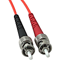 C2G-4m LC-ST 62.5/125 OM1 Duplex Multimode PVC Fiber Optic Cable - Orange