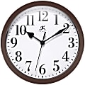 Infinity Instruments Simple Round Wall Clock, 9”, Brown 1 thumbnail image