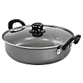 Gibson Everyday Highberry Aluminum Non-Stick Pan, 12", Gray