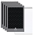 Office Depot® Brand Professional Steno Book, 6" x 9", Legal/Wide Ruled, 70 Sheets, White, Pack Of 4