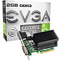 EVGA NVIDIA GeForce GT 730 Graphic Card - 2 GB DDR3 SDRAM - 902 MHz Core - 64 bit Bus Width - HDMI - VGA - DVI 1 thumbnail image