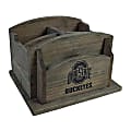 Imperial NCAA Rustic Desk Organizer, 8”H x 8-1/2”W x 6-1/2”D, Ohio State University