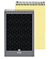 Office Depot® Brand Professional Steno Book, 6" x 9", Gregg Ruled, 200 Pages (100 Sheets), Canary